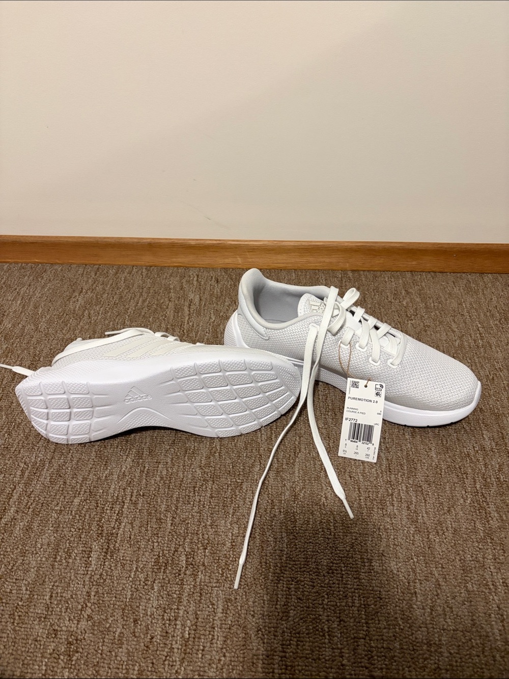 adidas All-White Women’s Lightweight Sneakers